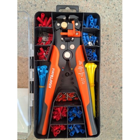 Krympeverktøy med endehylsesett