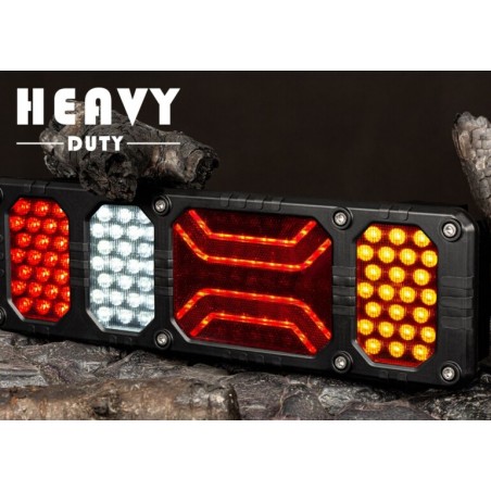 Baklykt med HEAVY DUTY-reflektor Venstre