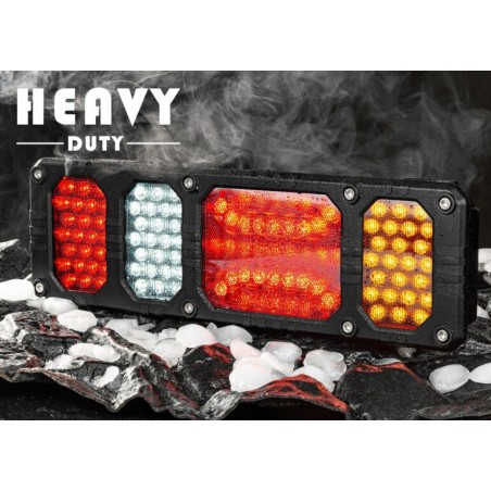 Baklykt med HEAVY DUTY-reflektor høyre