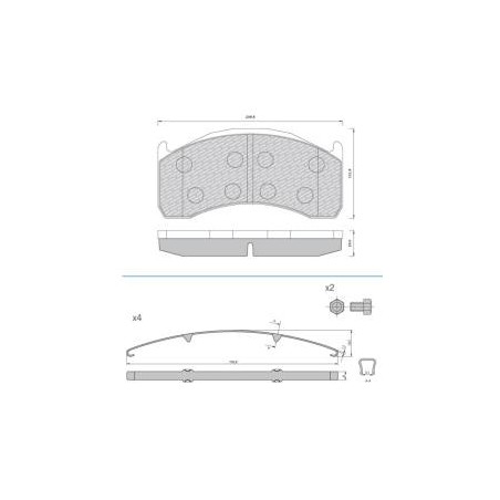 BREMSEKLOSSER 29137 Volvo FL/ FOMAR