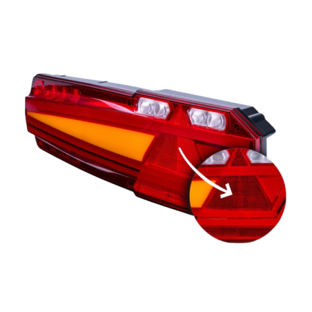 Multifunksjonell baklykt MAVIC LZD 2651 Høyre med reflekterende trekant